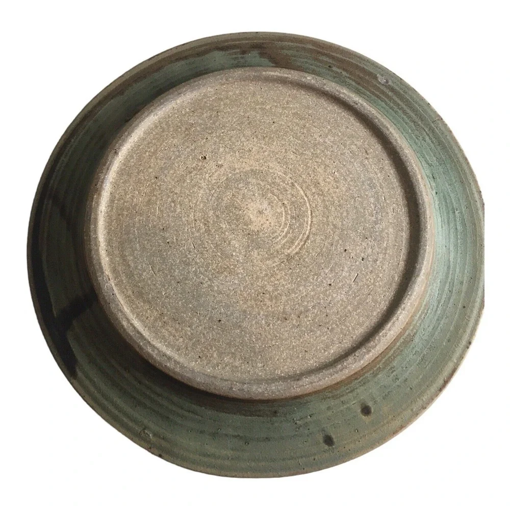 Phillips LP Studio Pottery  handmade stoneware plate with fish approx‎ 11-1/2